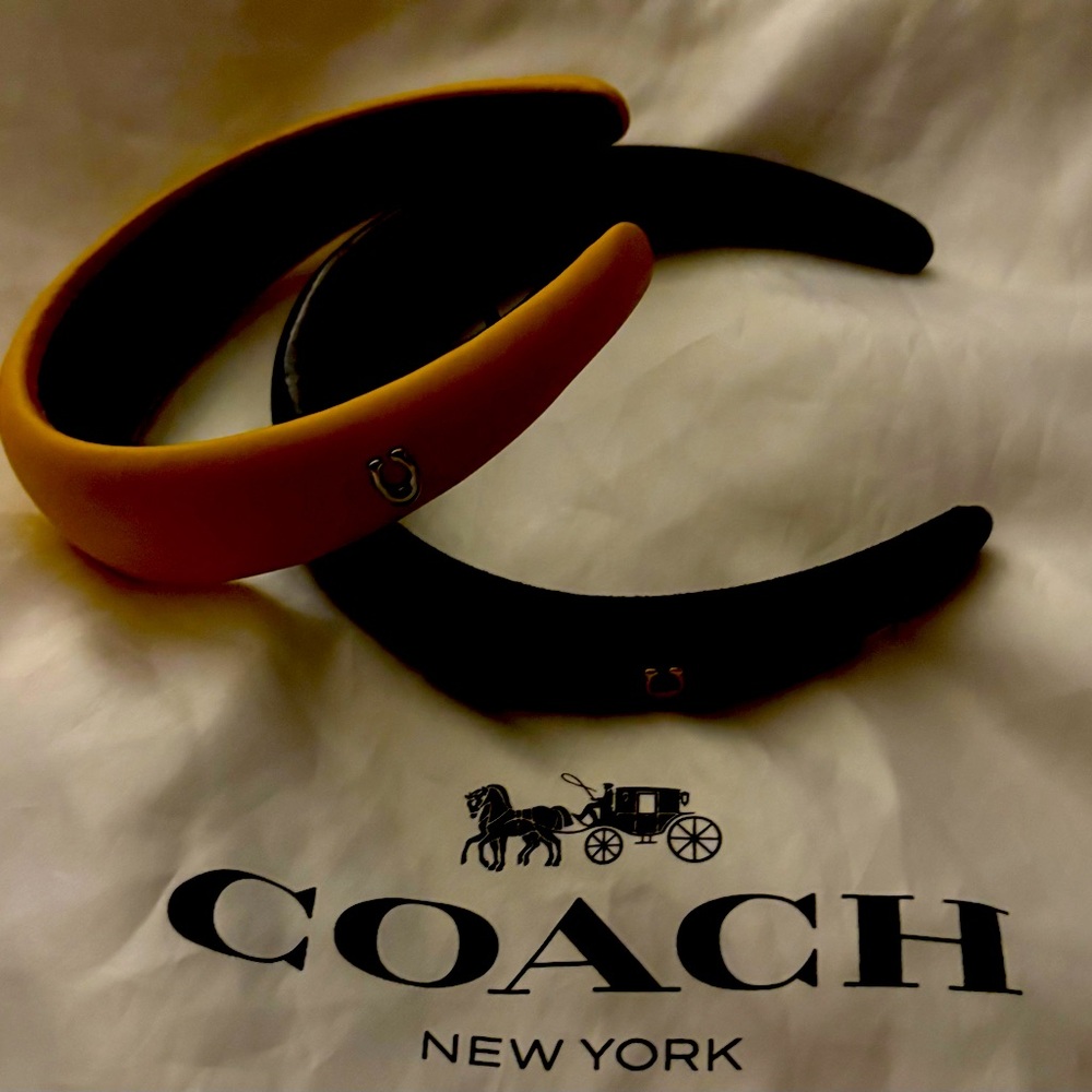 Coach Black and Gold Headband Set